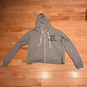 Ardene Heather Gray Zip-Up Hoodie